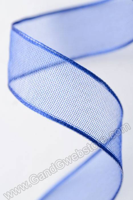 5/8" X 25yds Encore Wired Ribbon Royal Blue - Image 2