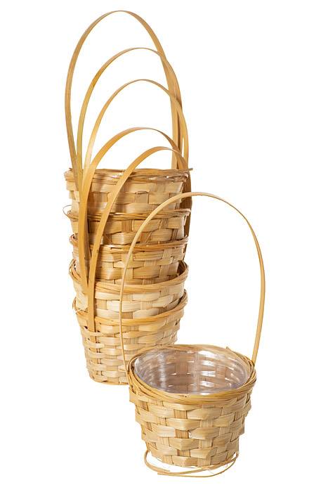 5" Bamboo Basket Mini Pk W/l Pkg/6 Natural - Image 2