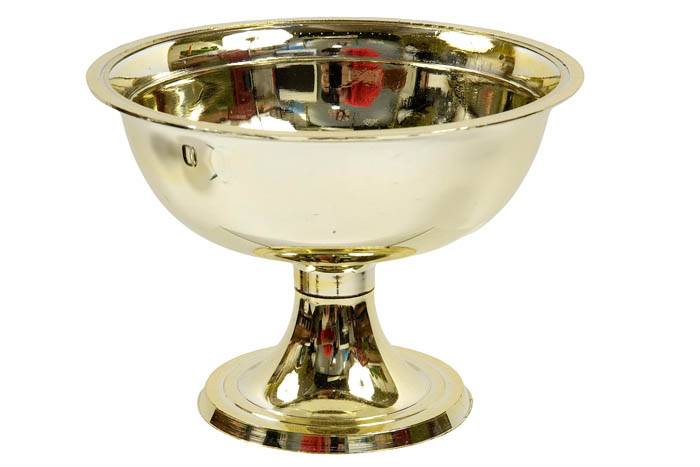 5" Plastic Compote Gold Pkg/6
