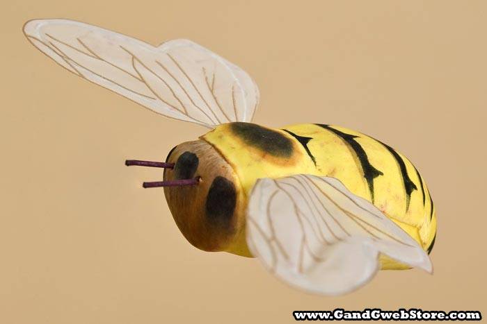 5" Jumbo Bees Yellow Pkg/6 - Image 2