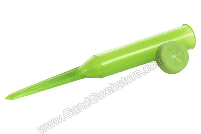 5" Plastic Water Tube (Green) Pkg/1000 - Image 2
