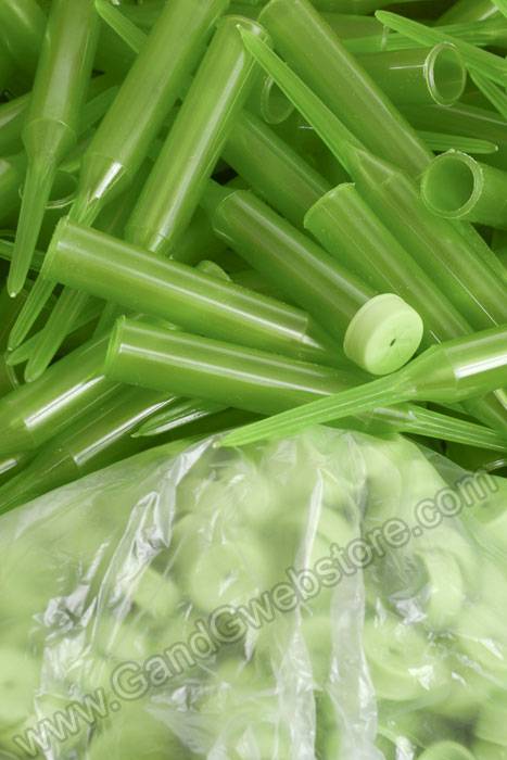 5" Plastic Water Tube (Green) Pkg/1000 - Image 3