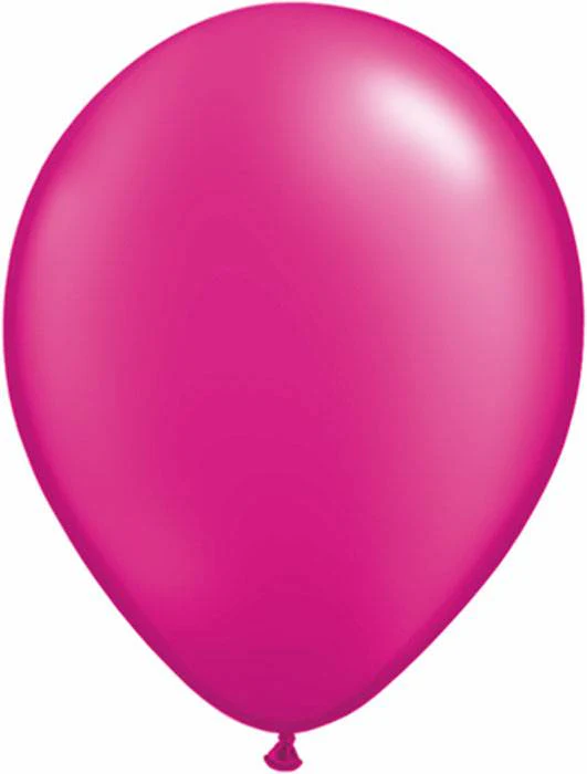 5" Rdt Latex Balloon Pearl Magenta Pkg/100