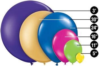5" Round Jewel Latex Balloon Diamond Clear Pkg/100 - Image 2