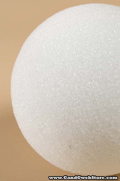 5" Styrofoam Ball White Pkg/6 - Image 2