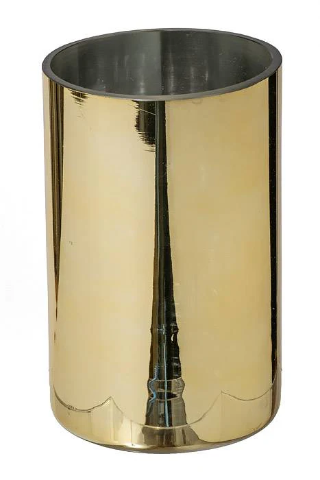 5" X 8" Cylinder Glass Vase Gold - Image 2