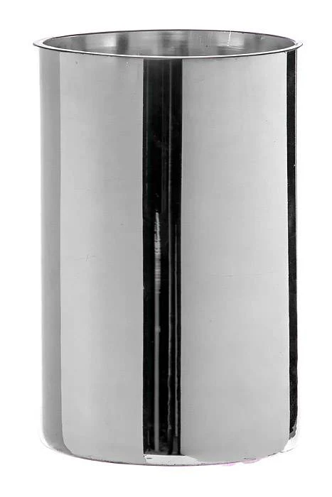 5" X 8" Cylinder Glass Vase Silver