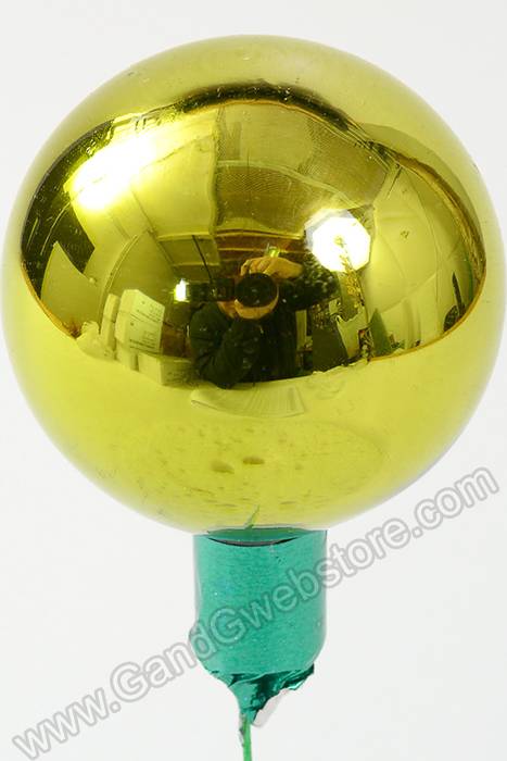 50mm Gloss Glass Ball Ornament Apple Green Pkg/24 - Image 2