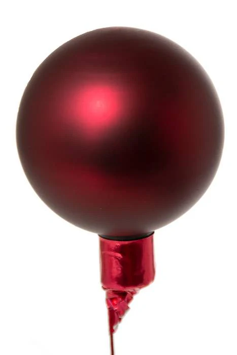 50mm Matte Glass Ball Burgundy Pkg/24 - Image 2