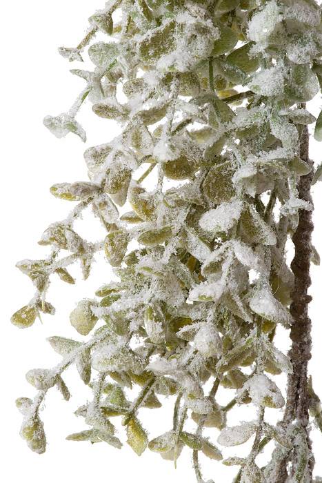 52" Artificial Frosted Forest Boxwood Garland Natural Frosted - Image 2