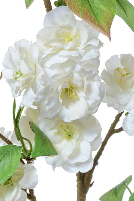 52" Silk Cherry Blossom Spray White - Image 2