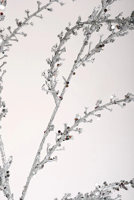 54" Glittered Amaranthus Spray Silver - Image 2