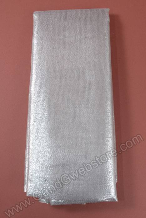 54" X 3yds Sparkly Decor Panel Silver - Image 2