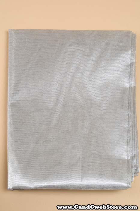 54" X 5yds Metallic Organza Fabric Silver - Image 3