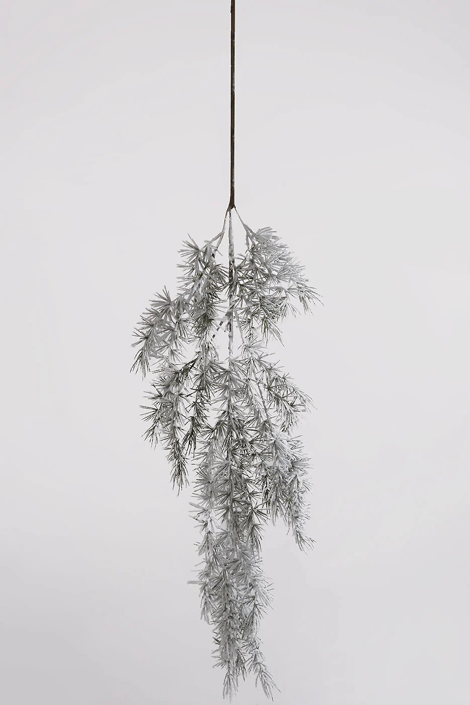 58'' Snowed Pine Hanging Spray White/Green