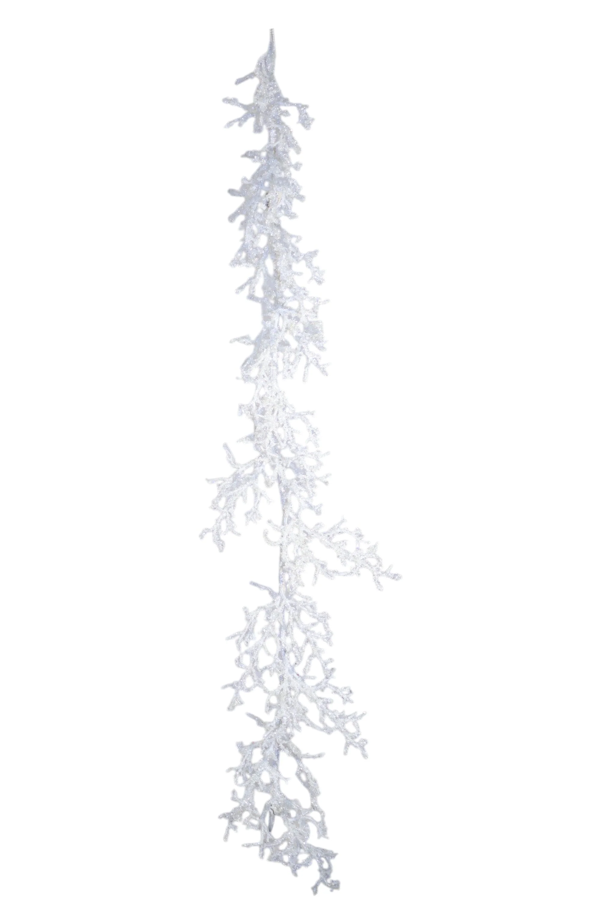 5ft Iced Twig Garland White