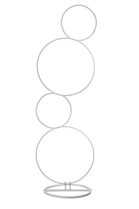 5ft Metal Flower Stand White