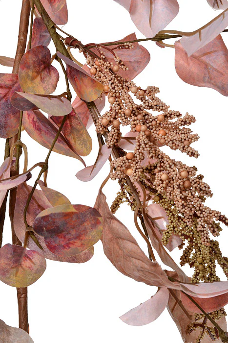 5Ft Mixed Eucalyptus Hanging (Burgundy/Pink) - Image 2
