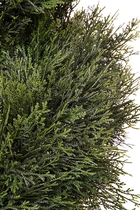 5Ft Spiral Cedar Topiary in a Pot Green - Image 2