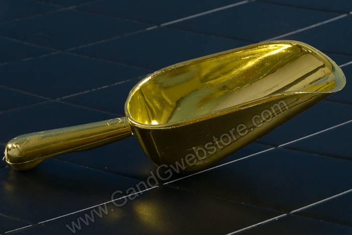 6.25" X 2" Candy Scoop Gold Pkg/6 - Image 2