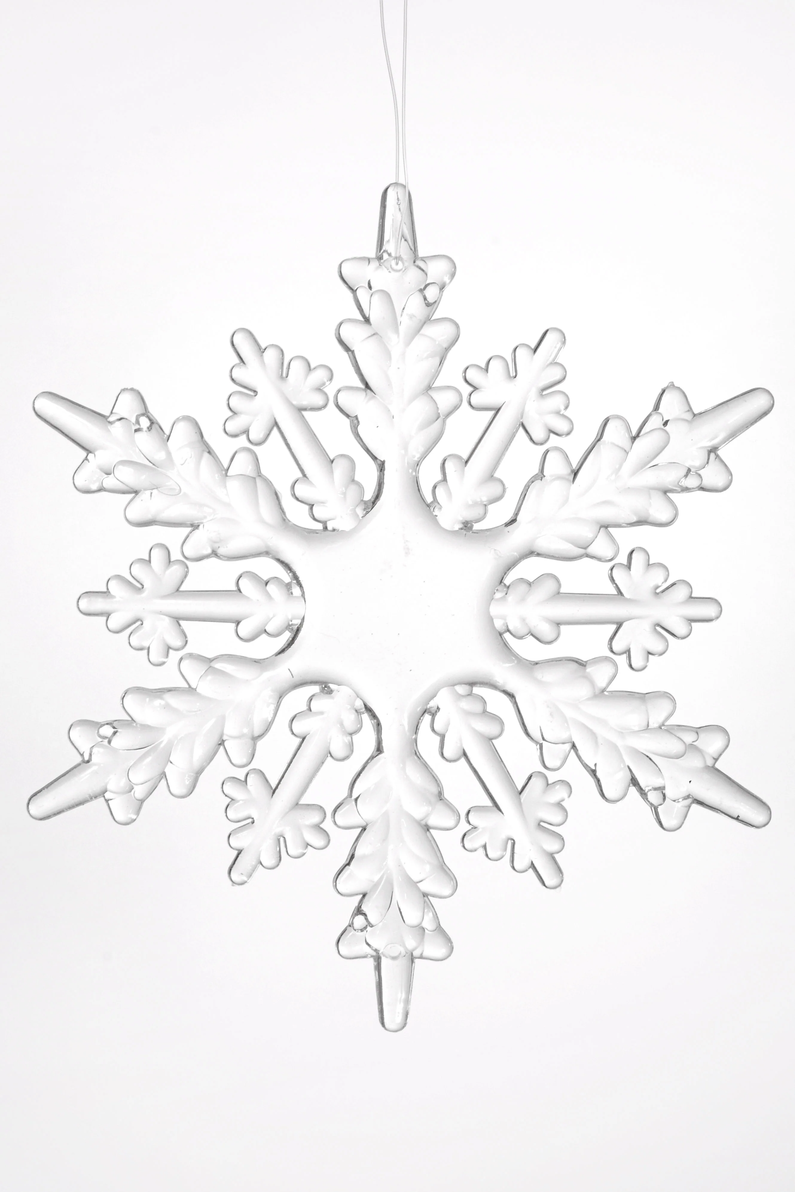 6.3" Snowflake Clear