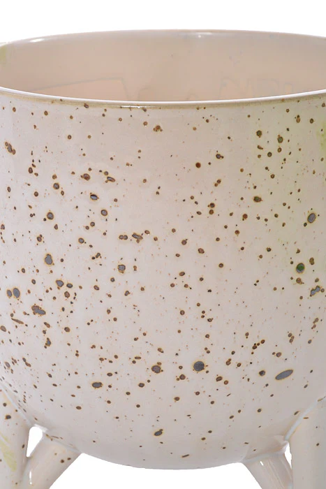 6.75" x 6.5" Reid Pot (Cream) - Image 2