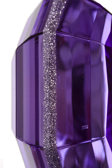 6" Acrylic Square Precious Gem Ornament Purple - Image 3