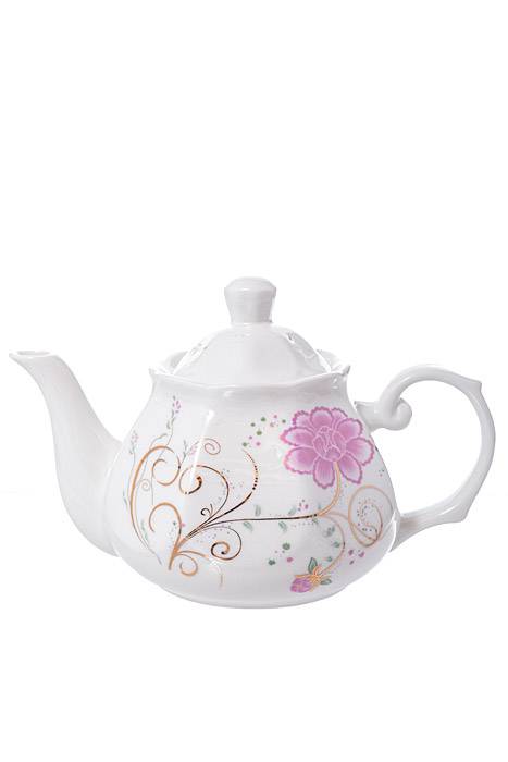 6" Ceramic Teapot White - Image 2