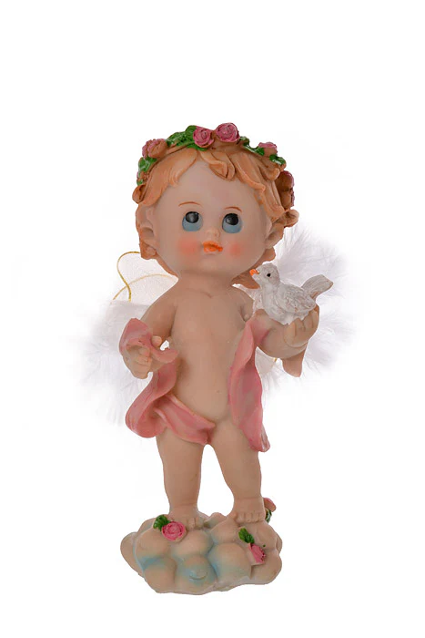 6" Fairy With Ring & Clouds Girl Pink