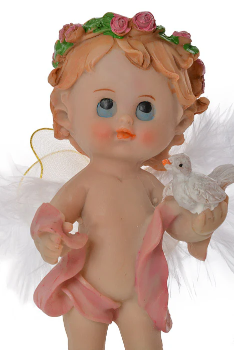 6" Fairy With Ring & Clouds Girl Pink - Image 2