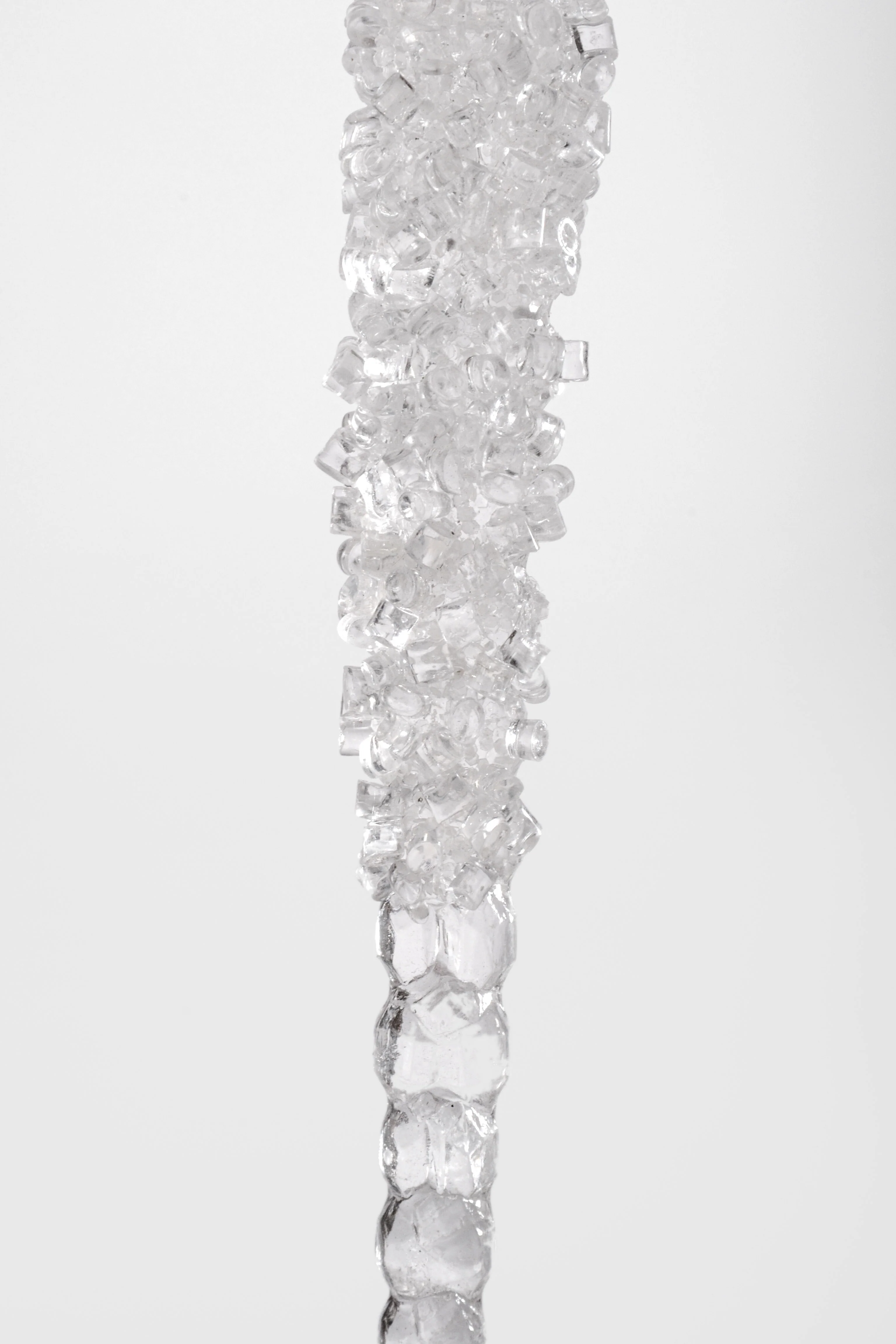 6" Icicles With Bead  Clear Pkg2 - Image 3