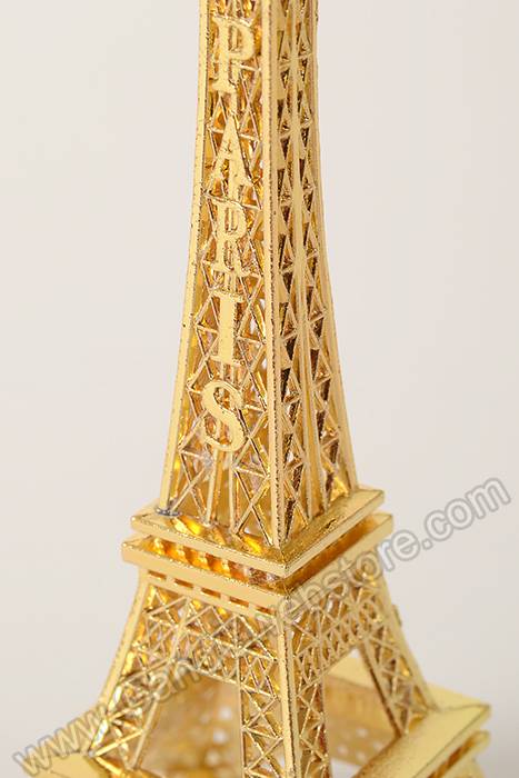 6" Metal Eiffel Tower Gold - Image 2