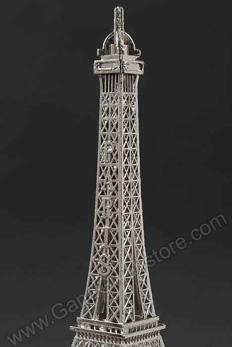 6" Metal Eiffel Tower Silver - Image 2