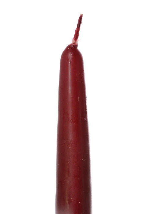 6" Patrician Taper Burgundy Box/12 - Image 3