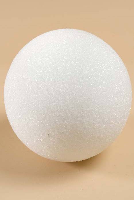 6" Styrofoam Ball White Pkg/6