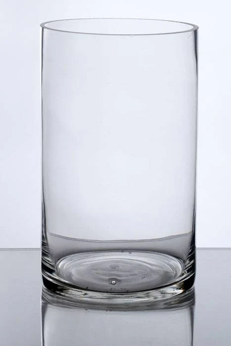 6" X 10" Cylinder Glass Vase Clear