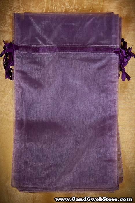 6 X 10" Organza Pouches Purple Pkg/12 - Image 2