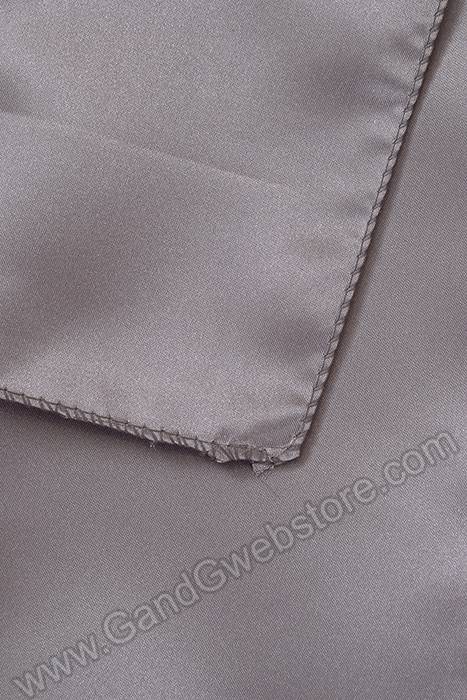 6" X 108" Satin Chair Bow Silver Pkg/6 - Image 2