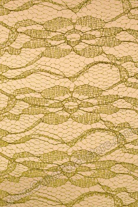 6" X 10yds Sparkle Lace Olive - Image 2