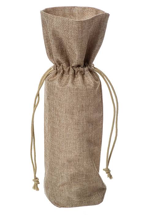6" X 15"  Jute Wine Bag Pkg/6