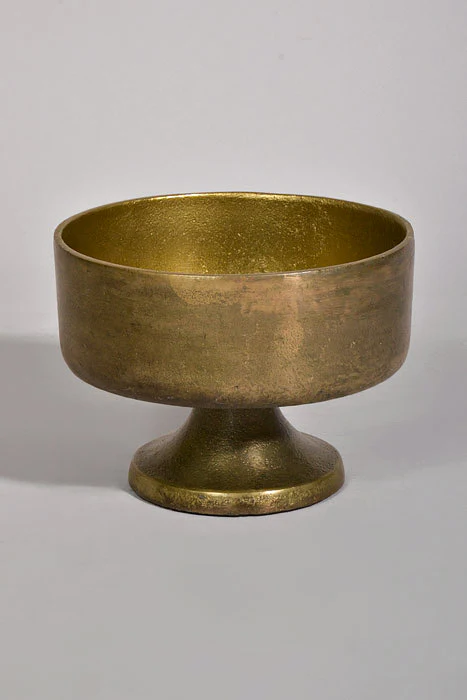 6" X 4.5" Finale Compote Antique Gold