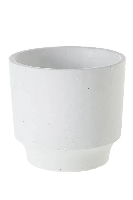 6" X 5" Glendale Pot White