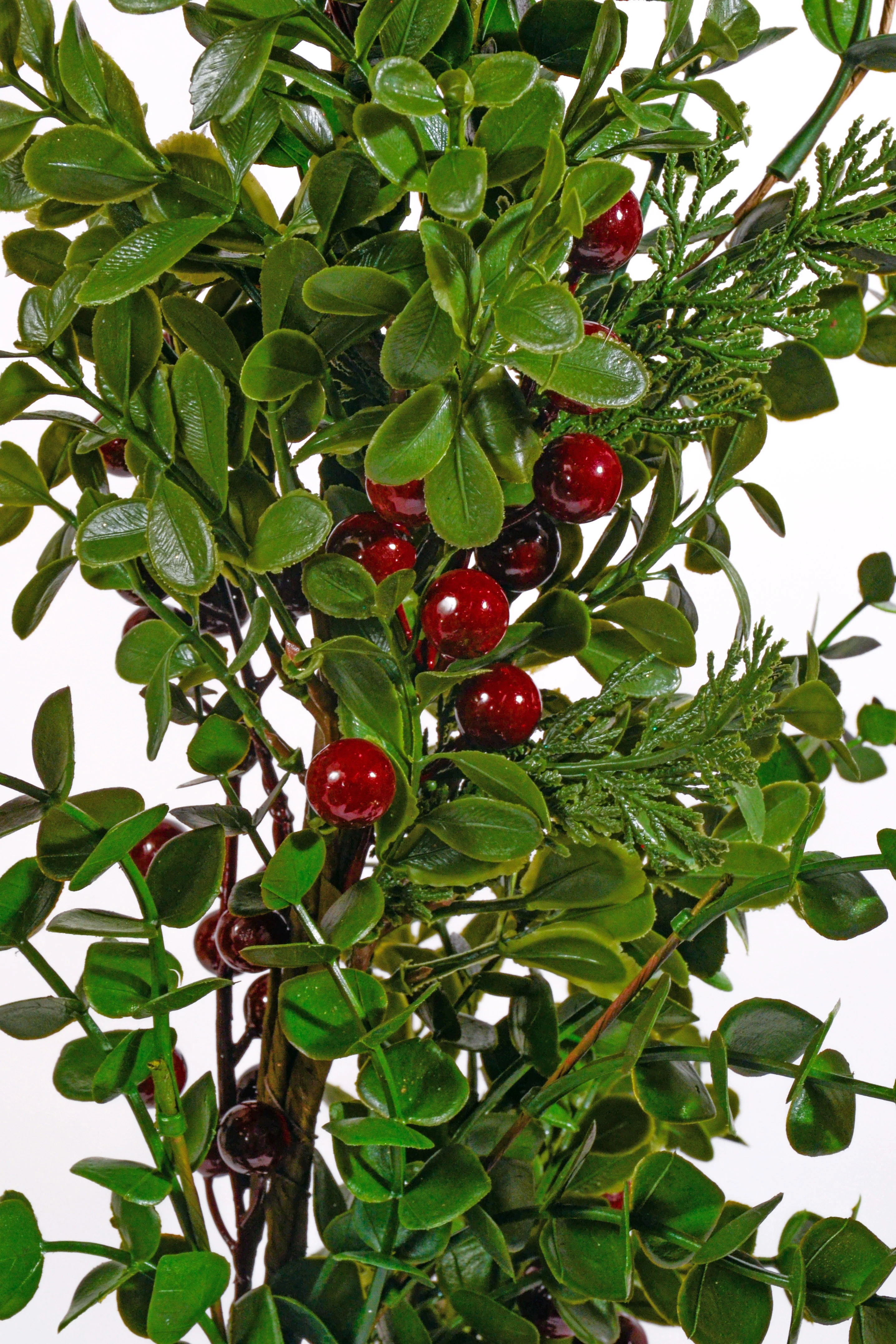 60" Eucalyptus Pine Berry Garland Red/green - Image 2