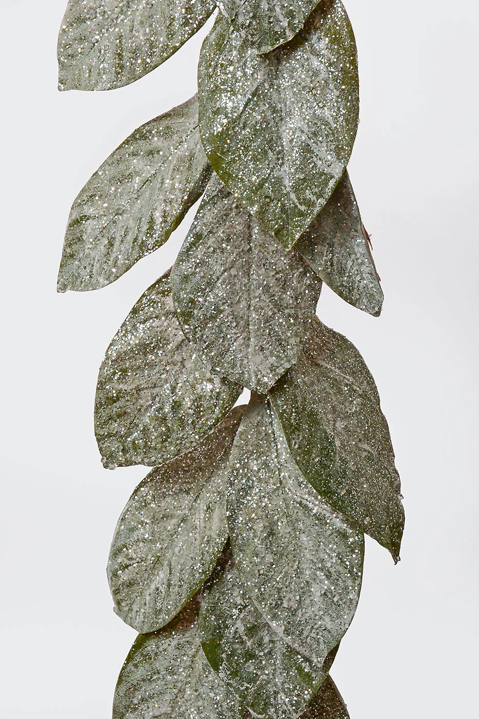 60'' Magnolia Leaf Snow Garland Snow - Image 2