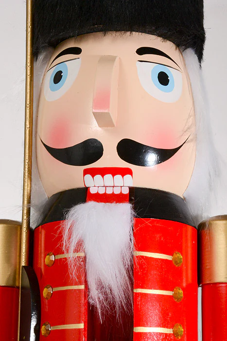 60" Wooden Nutcracker Red/Black/Gold - Image 2