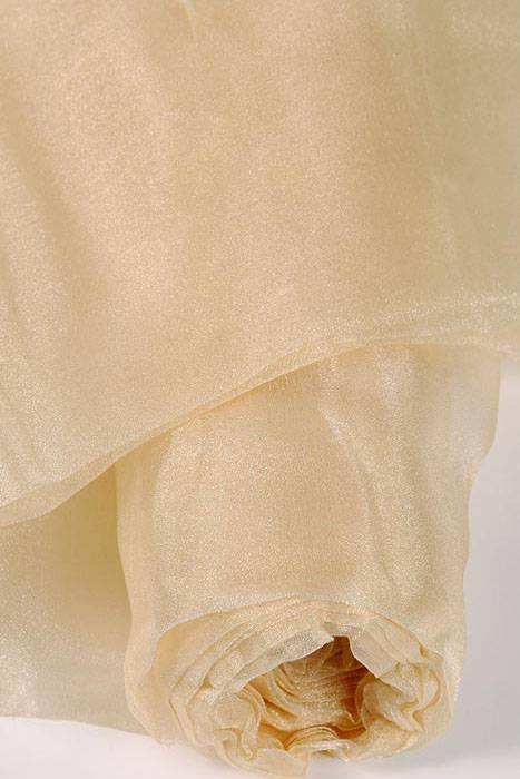 60" X 15yds Shimmer Organza Fabric Ivory