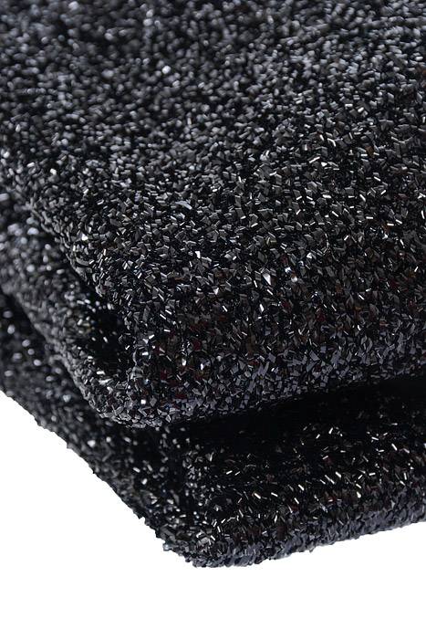 60" X 3yds Sponge Lurex Black - Image 2
