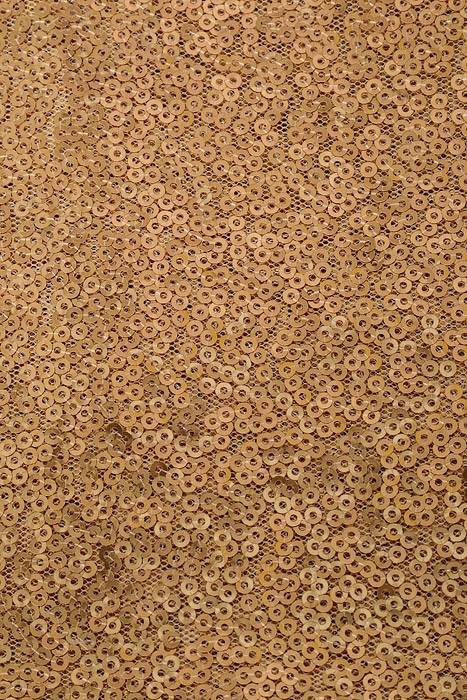 60" X 5yds Sequin Netting Gold - Image 2
