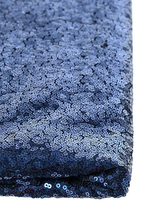 60" X 5yds Sequin Netting Navy