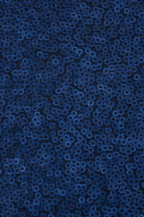 60" X 5yds Sequin Netting Navy - Image 2